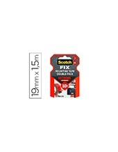 SOPORTE ADH.CINTAS SCOTCHDOBLE CARA SUPERRESISTENTE ROLLO 19 MM X 1.5 2