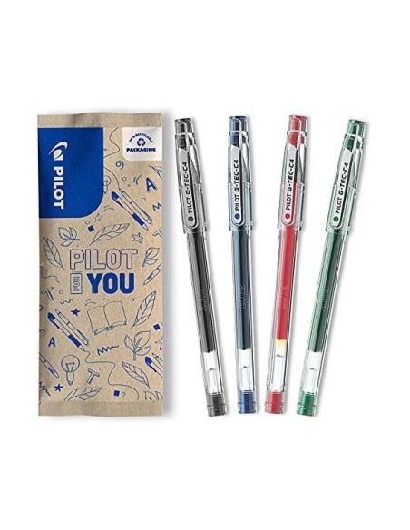 BOLIGRAFO PILOT PUNTA AGUJA G-TEC-C4 ROJO
