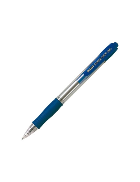 BOLIGRAFO PILOT SUPER GRIP AZUL RETR.SUJECION CAUCHO BASE ACEITE