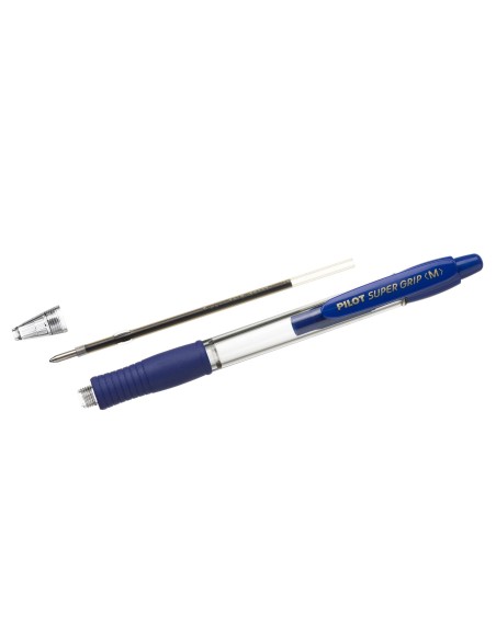BOLIGRAFO PILOT SUPER GRIP NEGRO RETR.SUJECION CAUCHO BASE ACEITE