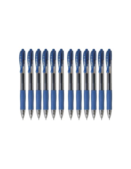BOLIGRAFO PILOT G-2 AZUL TINTA GEL RETR.-SUJECION CAUCHO