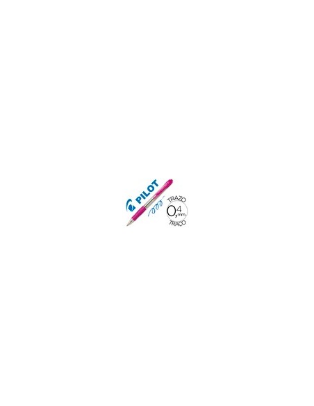 BOLIGRAFO PILOT SUPER GRIP ROSA RETR.-SUJECION CAUCHO BASE ACEITE