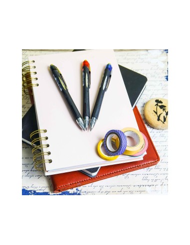 BOLIGRAFO UNI-BALL JETSTRAM SXN-210 RETR.COLOR ROJO
