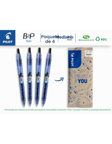 BOLIGRAFO PILOT GEL B2P NEGRO