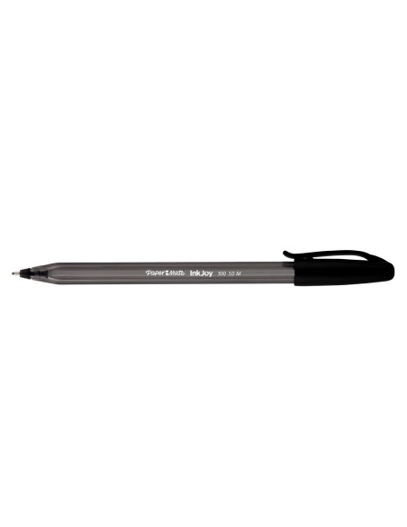 BOLIGRAFO PAPER MATE INKJOY 100 PUNTA MEDIA TRAZO 1MM NEGRO