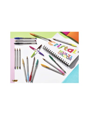 BOLIGRAFO BIC CRISTAL LARGE FASHION CAJAS 20 UNIDADES COL.ES SURTIDOS