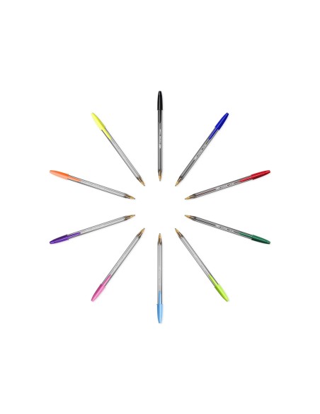 BOLIGRAFO BIC CRISTAL LARGE FASHION CAJAS 20 UNIDADES COL.ES SURTIDOS