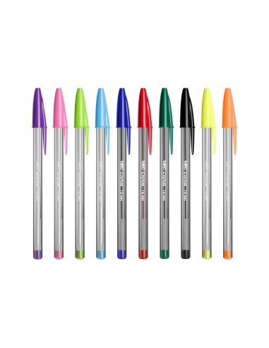 BOLIGRAFO BIC CRISTAL LARGE FASHION CAJAS 20 UNIDADES COL.ES SURTIDOS
