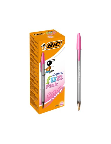 BOLIGRAFO BIC CRISTAL LARGE FASHION ROSA PUNTA 1,6 MM