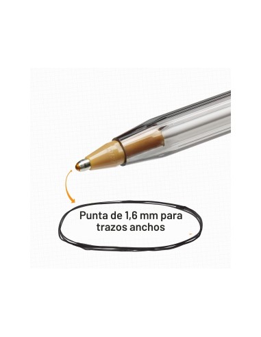 BOLIGRAFO BIC CRISTAL LARGE FASHION ROSA PUNTA 1,6 MM