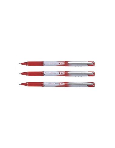 ROTULADOR PILOT ROLLER V-BALL GRIP ROJO 05 MM