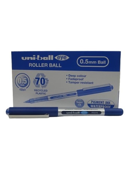 ROTULADOR UNI-BALL ROLLER UB-150 MICRO EYE AZUL 0.5 MM UD.