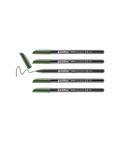 ROTULADOR EDDING PUNTA FIBRA 1200 VER OLIVA N.15 PUNTA RED.0.5 MM
