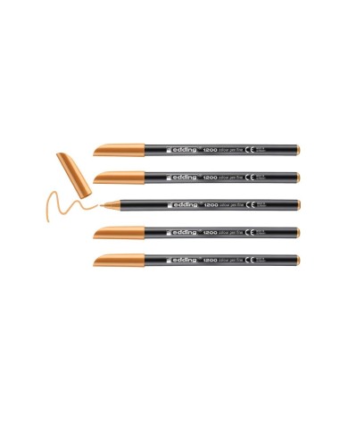 ROTULADOR EDDING PUNTA FIBRA 1200 NARANJA CLARO N.16 PUNTA RED.0.5 MM