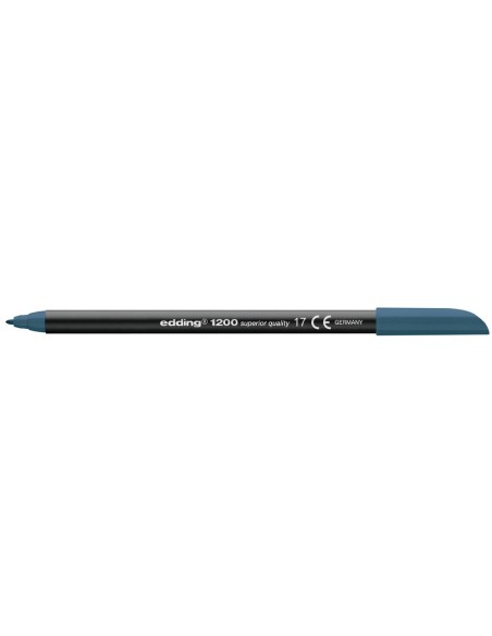 ROTULADOR EDDING PUNTA FIBRA 1200 AZUL ACERO N.17 PUNTA RED.0.5 MM