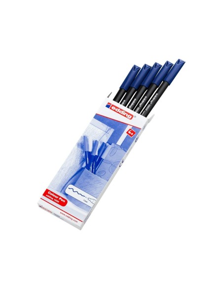 ROTULADOR EDDING PUNTA FIBRA 1200 AZUL ACERO N.17 PUNTA RED.0.5 MM