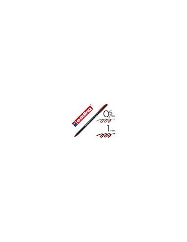 ROTULADOR EDDING PUNTA FIBRA 1200 MARRON OSCURO N. 18 PUNTA RED.0.5 M