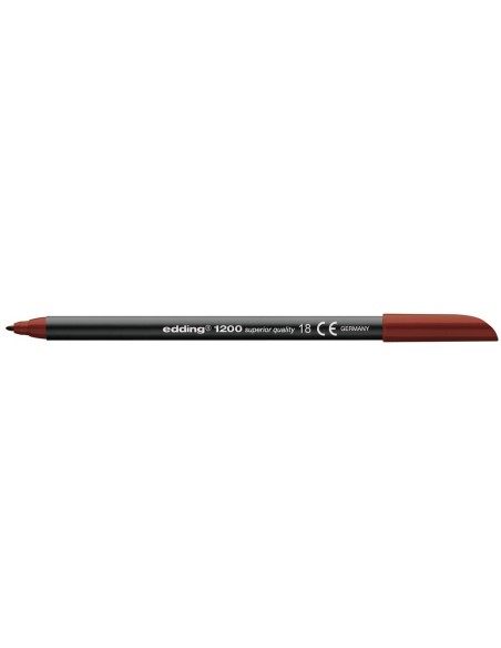 ROTULADOR EDDING PUNTA FIBRA 1200 MARRON OSCURO N. 18 PUNTA RED.0.5 M