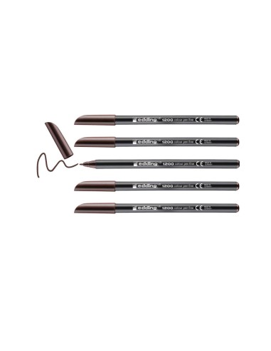 ROTULADOR EDDING PUNTA FIBRA 1200 MARRON OSCURO N. 18 PUNTA RED.0.5 M