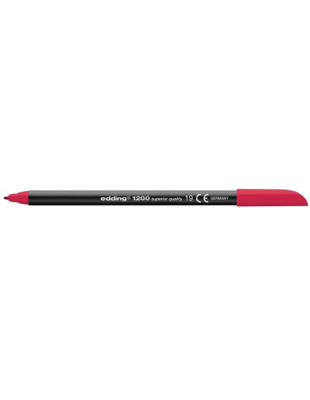 ROTULADOR EDDING PUNTA FIBRA 1200 CARMIN N. 19 PUNTA RED.0.5 MM