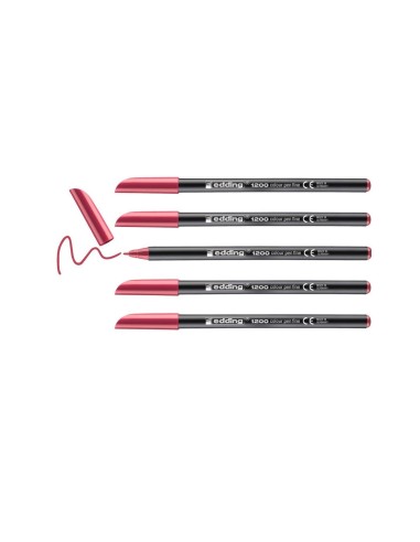 ROTULADOR EDDING PUNTA FIBRA 1200 CARMIN N. 19 PUNTA RED.0.5 MM