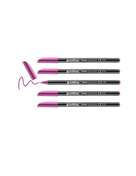 ROTULADOR EDDING PUNTA FIBRA 1200 MAGENTA N.20 PUNTA RED.0.5 MM
