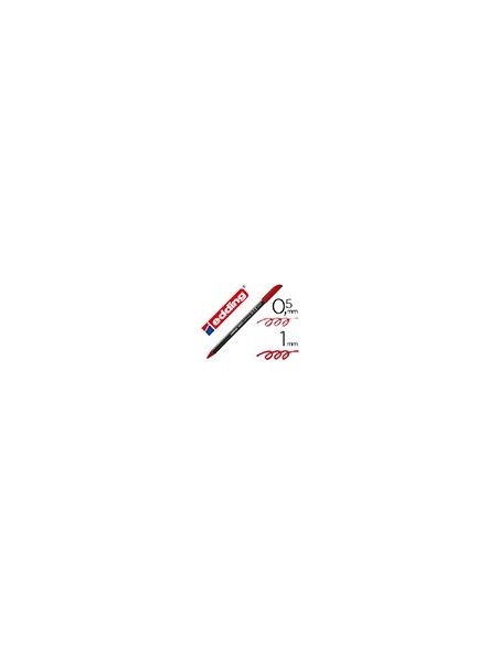 ROTULADOR EDDING PUNTA FIBRA 1200 ROJO INGLES N.28 PUNTA RED.0.5 MM