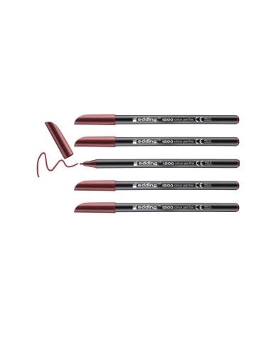 ROTULADOR EDDING PUNTA FIBRA 1200 ROJO INGLES N.28 PUNTA RED.0.5 MM