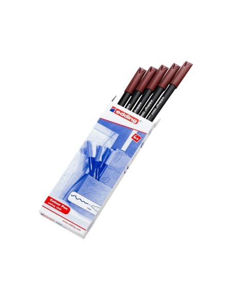 ROTULADOR EDDING PUNTA FIBRA 1200 ROJO INGLES N.28 PUNTA RED.0.5 MM