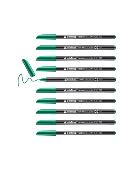 ROTULADOR EDDING PUNTA FIBRA 1200 VER NEON N.64 PUNTA FIBRA 0,5 MM
