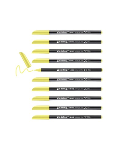 ROTULADOR EDDING PUNTA FIBRA 1200 AMARILLO NEON N.65 PUNTA FIBRA 0,4