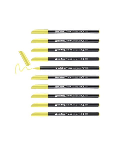 ROTULADOR EDDING PUNTA FIBRA 1200 AMARILLO NEON N.65 PUNTA FIBRA 0,4
