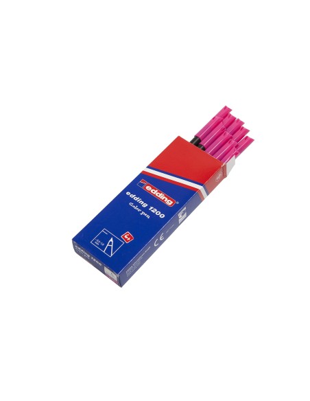 ROTULADOR EDDING PUNTA FIBRA 1200 ROSA NEON N.69 PUNTA FIBRA 0,5 MM
