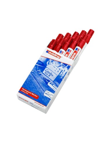 ROTULADOR EDDING MARCADOR 3300 N.2 ROJO PUNTA BISELADA