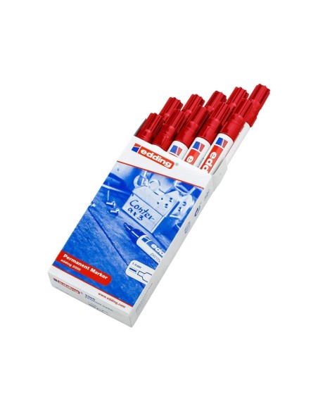 ROTULADOR EDDING MARCADOR 3300 N.2 ROJO PUNTA BISELADA