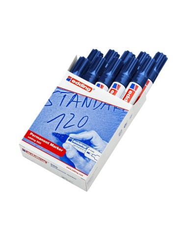 ROTULADOR EDDING PUNTA FIBRA PERM.550 AZUL N.3 PUNTA RED.