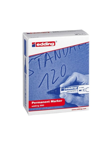 ROTULADOR EDDING PUNTA FIBRA PERM.550 ROJO N.2 PUNTA RED.