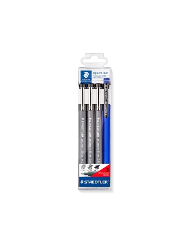 ROTULADOR STAEDTLER MICRO NG.BOLSA 3UD.0,2 -0,4- 0,8MM+PORTAMINAS 777