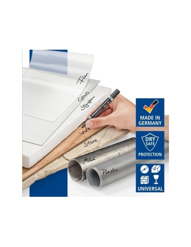 ROTULADOR STAEDTLER LUMOCOLOR PERM.DUO 348 AZUL PUNTA F 0,6 MM PUNTA