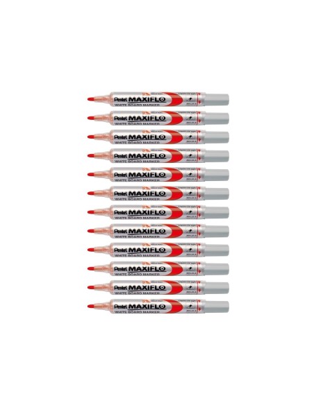 ROTULADOR MAXIFLO PENTEL PIZARRA BLANCA COLOR ROJO
