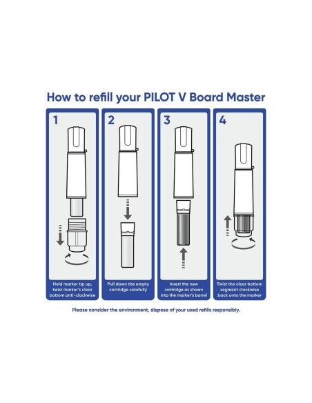 ROTULADOR PILOT VBOARD MASTER PIZARRA BL.NJ.TINTA LIQUIDA TRAZO 2,3MM
