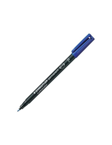 ROTULADOR LUMOCOL RETRO. FIBRAPERM. 318-3 AZUL PUNTA FINA 0.6