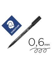 ROTULADOR LUMOCOL RETRO.FIBRAPERM. 318-9 NEGRO PUNTA FINA 0.6