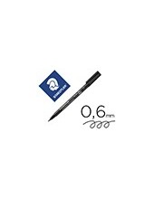 ROTULADOR LUMOCOL RETRO.FIBRAPERM. 318-9 NEGRO PUNTA FINA 0.6 2