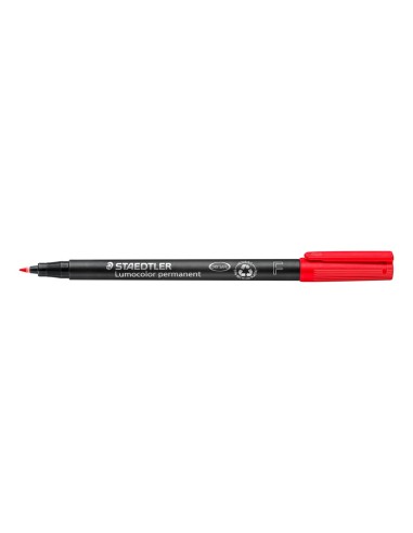 ROTULADOR LUMOCOL RETRO. FIBRAPERM. 318-2 ROJO PUNTA FINA 0.6