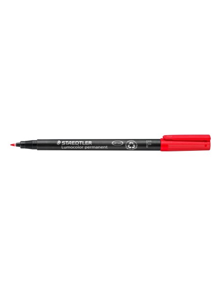 ROTULADOR LUMOCOL RETRO. FIBRAPERM. 318-2 ROJO PUNTA FINA 0.6