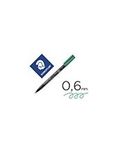 ROTULADOR LUMOCOL RETRO. FIBRAPERM. 318-5 VERDE PUNTA FINA 0.6 2