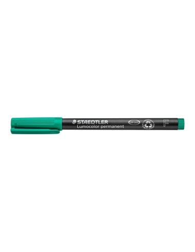 ROTULADOR LUMOCOL RETRO. FIBRAPERM. 318-5 VERDE PUNTA FINA 0.6