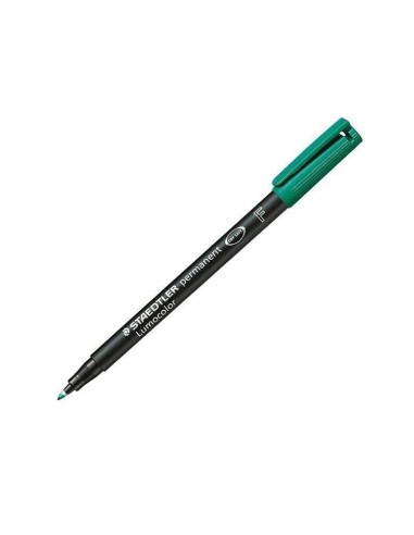 ROTULADOR LUMOCOL RETRO. FIBRAPERM. 318-5 VERDE PUNTA FINA 0.6