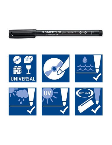 ROTULADOR LUMOCOL RETRO. FIBRAPERM. 318-5 VERDE PUNTA FINA 0.6